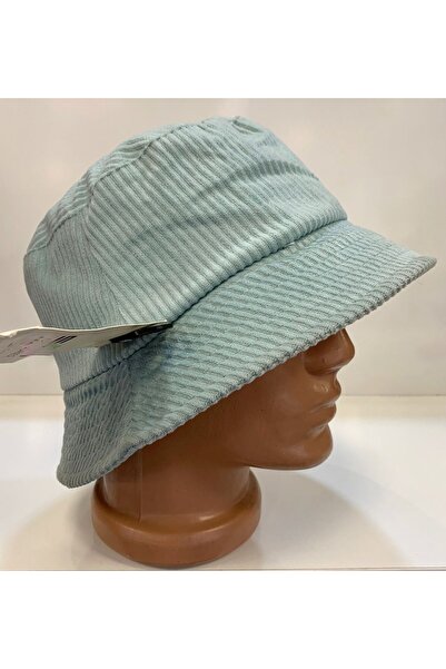 Suyutti ARICI STORE KIŞLIK KADİFE MİNT RENGİ FÖTR BALIKÇI ŞAPKA