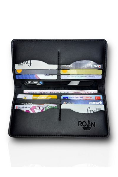 Roan Vegan Men's Phone Wallet - Turkey Production, 1stQuality Vegan Leather with Color Options!