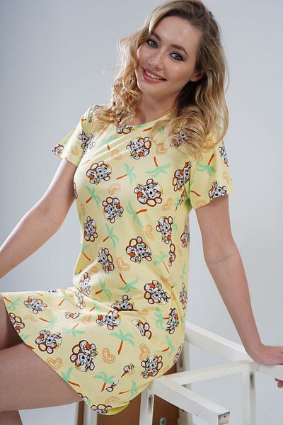 VİENETTA Cotton Women's Short Sleeve Nightgown