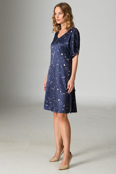 VİENETTA Γυναικείο νυχτικό με θέμα Navy Blue Sky, Αριθμός Κλεισίματος: 161078