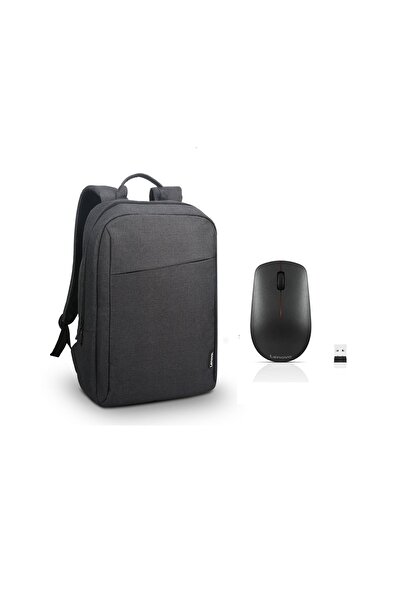 LENOVO 400 Kablosuz Mouse GY50R91293 + GX40Q17225 15.6" Toploader B210 Notebook Sırt Çantası Siyah
