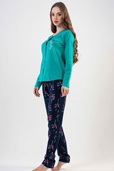 VİENETTA Pamuklu Tamamı Düğmeli Uzun Kol Pijama Takım
, 201087