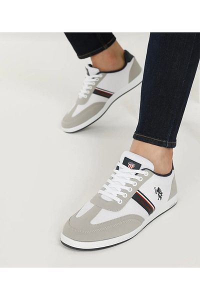 U.S. Polo Assn. US POLO ASSNMEN'S WHITE COLOR STYLE SNEAKER SPORTS SHOES KARES