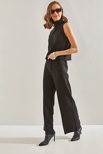 Bianco Lucci Női rövid ujjú blúz kötöttáru felső és alsó készlet