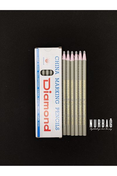 NURBAĞ DOKUMA DIAMOND COLORED LEATHER PEN GRAY IIK800