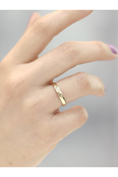 ZEYNEPLİ GOLD 14 Ayar Altın İçi Boş Alyans Yüzük