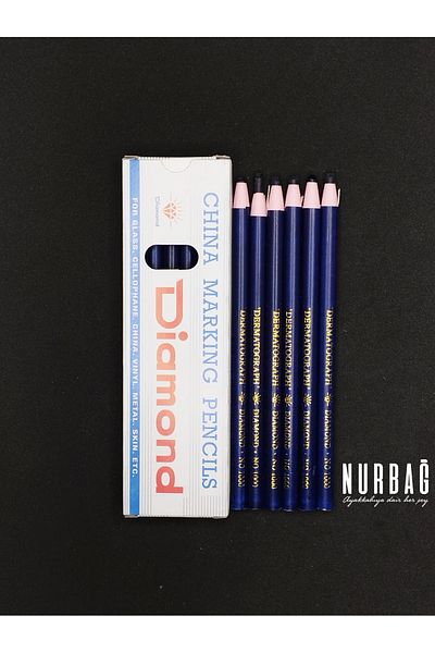 NURBAĞ DOKUMA DIAMOND COLORED LEATHER PEN BLUE PZ00