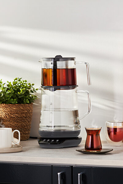 HOMEND Royaltea 1748h Talking Glass Tea Machine Anthracite