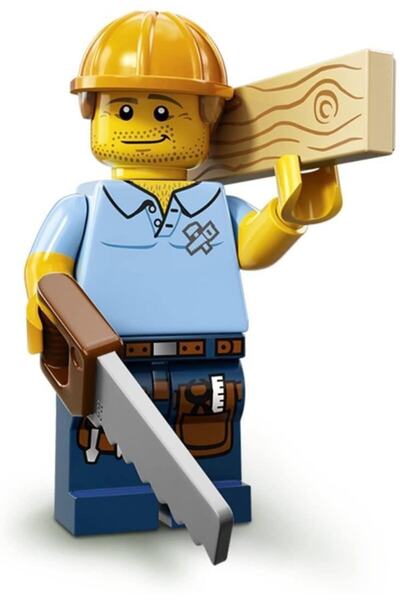 LEGO Minifigür - Seri 13 - 71008 - Carpenter