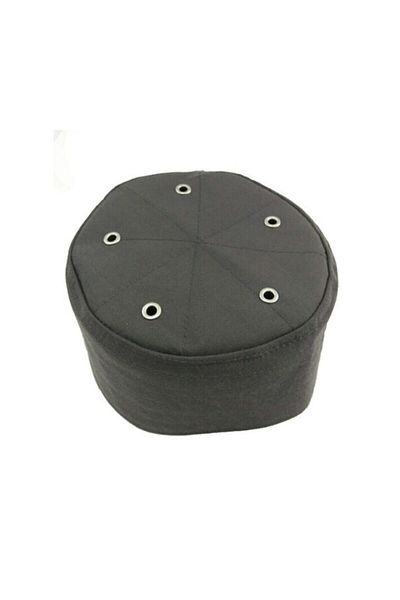 Yasir Skullcap (perforated Mold Cloth Skullcap) 12 Pieces of Gray Color for Hajj and Umrah Distribution