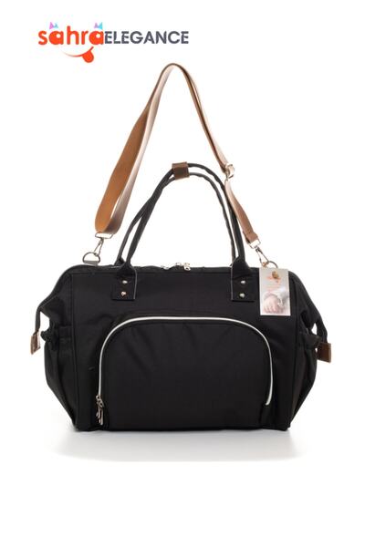 Sahra Elegance Stain Resistant Waterproof Thermal Compartment Mother Baby Care Shoulder and Hand Bag with Strap