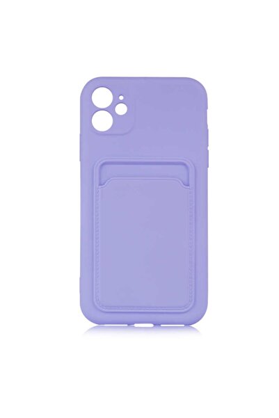 Nezih Case Apple Iphone 11 Uyumlu Kadife Cüzdan Kılıf ??lila