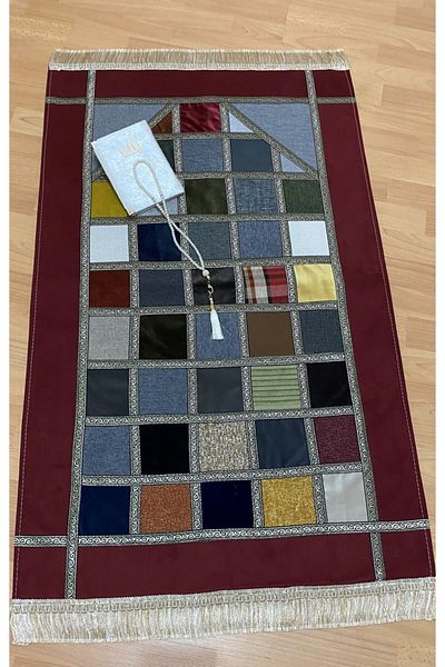 AYHANHOME Kırkyama Patchwork Velvet 3-Pece Gift Dowry Bundle Σετ χαλιών προσευχής