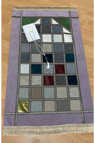 AYHANHOME Set de covoare de rugăciune din 3 piese cadou cadou Patchwork Patchwork din catifea