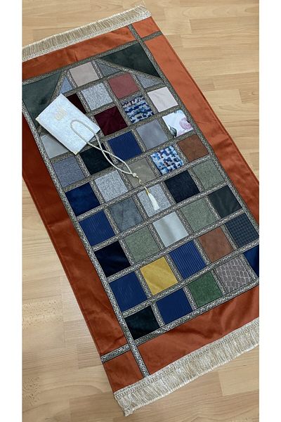 AYHANHOME Kırkyama Patchwork Velvet 3-Pece Gift Dowry Bundle Σετ χαλιών προσευχής