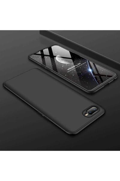 Nezih Case Oppo Oppo Ax7 Sert Silikon Kılıf (MAT GÖRÜNÜM ULTRA İNCE) Siyah