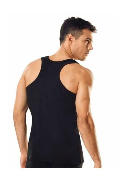 Tutku Black Color Ribbed Athlete