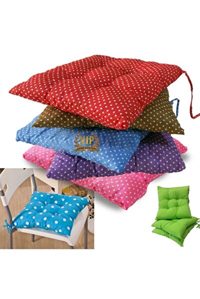 Vip Home Concept Sandalye Minderi Puf 4 Adet Tabure Minderi Ayak Uzatma Yıkan...