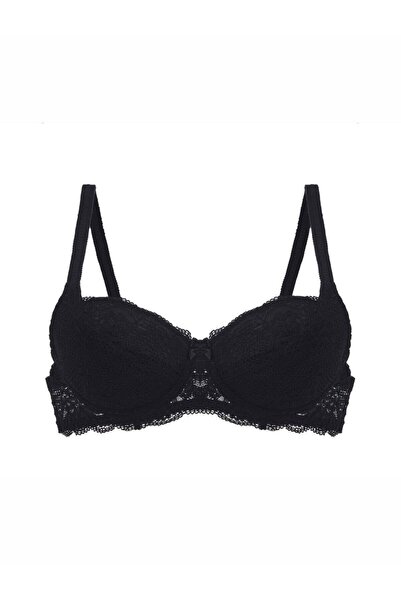 NBB Women's Black Sponge Lace Bra 1206