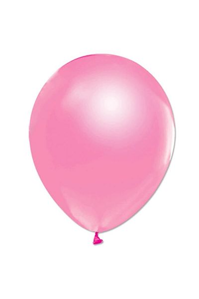 Süsle Baby Party Balloon Stand and 7 Metallic Pink Balloon Set