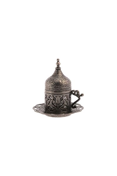 BAZAAR 4 فنجان قهوة مفصل بزخارف عثمانية