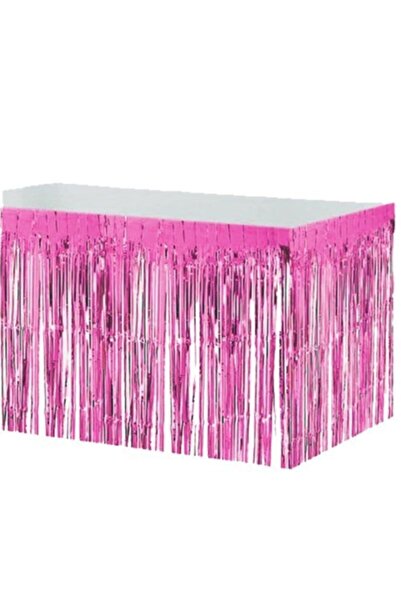 BEST PARTİ تنورة طاولة من رقائق معدنية باللون الوردي