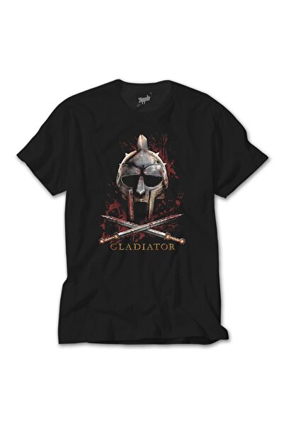 Z zepplin Tricou negru unisex Gladiator Fight