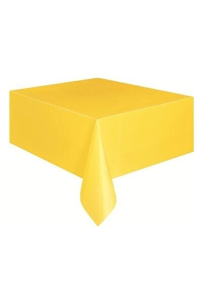 Parti dolabı Sarı Kullanat Plastik Masa Örtüsü, 120x180 cm Doğum Günü Partisi