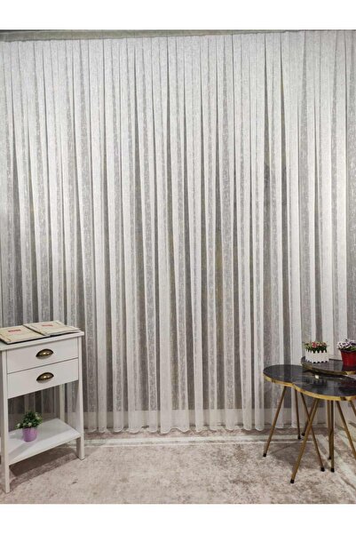 Brillant Kare Desenli Şantuk Tül Perde 1/2,5 Pile