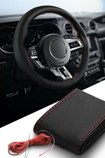 Genel Markalar Hyundai I20 2010-2014 Kırmızı Dikme Direksiyon Kılıfı Uyumlu