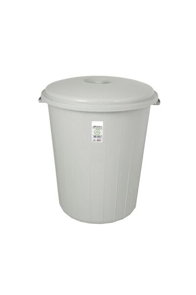 Planet 70 Lt Kapaklı Yuvarlak Plastik Büyük Boy Çöp Kovası Su Et Kovası