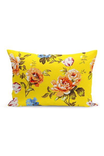 Filamente Double Sided Digital Printing Throw Pillow Cover Flower Garden
