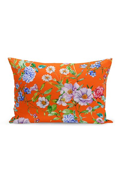 Filamente Double Sided Digital Printing Throw Pillow Cover Flower Garden