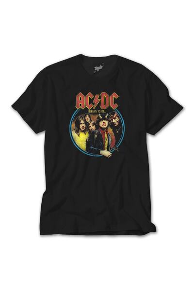 Z zepplin Tricou negru unisex Ac Dc Highway To Hell