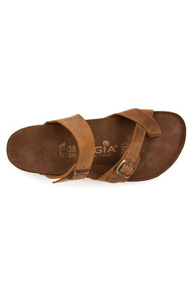 Pegia Women's Strappy Leather Slippers 215522