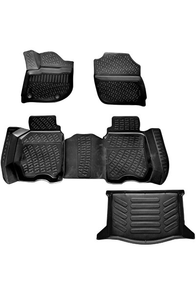 Rizline Honda Jazz 3d Havuzlu Paspas + 3d Bagaj Havuzu 2015-2020 Arası Marka-...