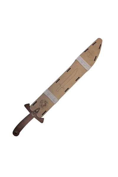 Ahtek Special Design Wooden Toy Scabbard Sword, Brown