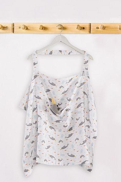 tinylamb Unicorn Fish Muslin Breastfeeding Apron 60x90