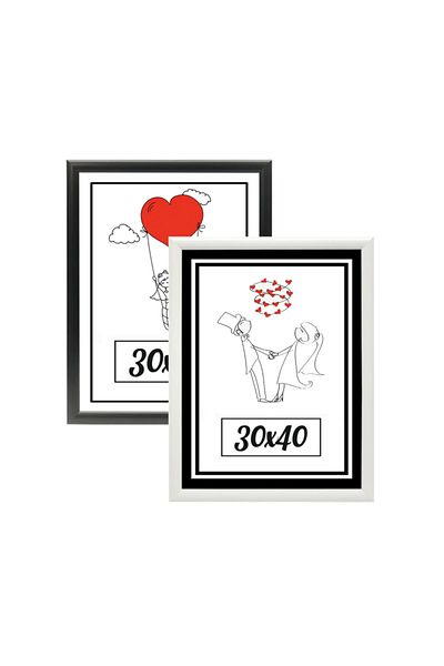 ÖZCANLAR ÇERÇEVE 30x40 - 2-Piece Photo Frame (black-white) Modern Office Art Home Home Decorative