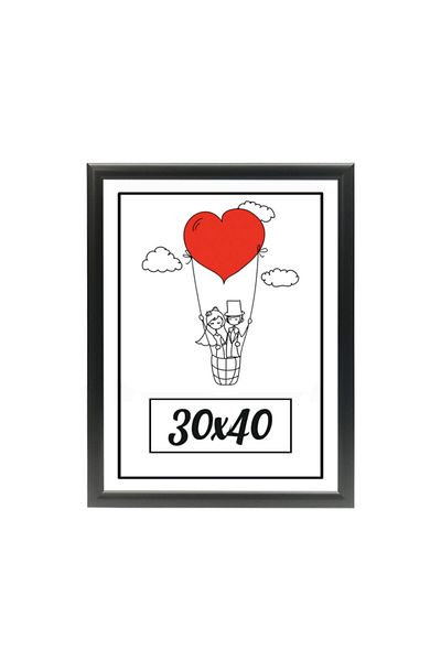 ÖZCANLAR ÇERÇEVE 30x40 - 2-Piece Photo Frame (black-white) Modern Office Art Home Home Decorative