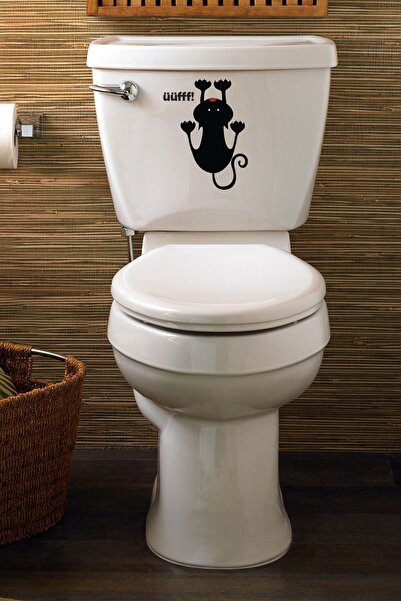 Echo Home Munzur Kedi Klozet Kapağı Ve Banyo Sticker Seti  STCK89