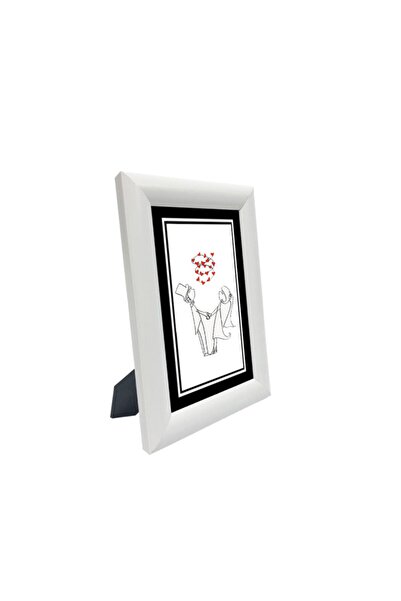 ÖZCANLAR ÇERÇEVE 10x15-2 Photo Frame Black-white Modern Office Art Home Home Decorative Frame