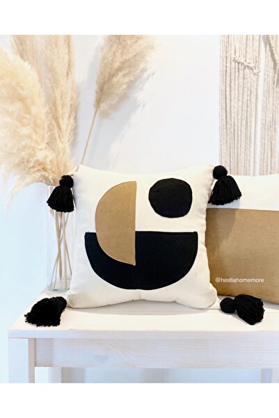 Hestia Home Κάλυμμα μαξιλαριού Τρίο Γεωμετρικό Κάλυμμα Μαξιλαριού Καραμέλα 40x40