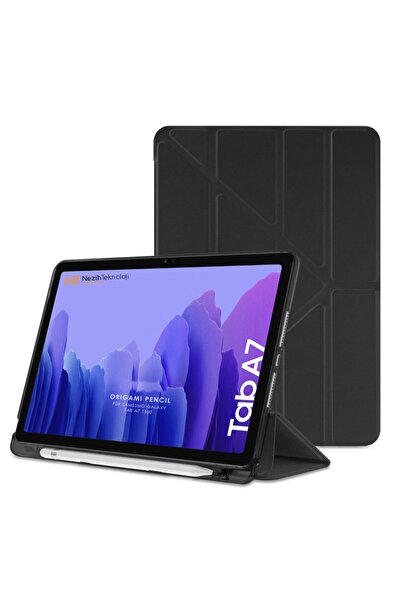 Nezih Case Samsung Galaxy Tab A7 T507 10.4" Uyumlu Origami Kalemlikli Pu Deri...