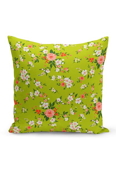 Filamente Double Sided Digital Printing Throw Pillow Cover Flower Garden