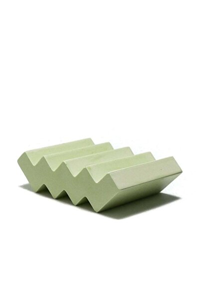Orange Atelier Dekoratif Zigzag El Yapımı Beton Sabunluk