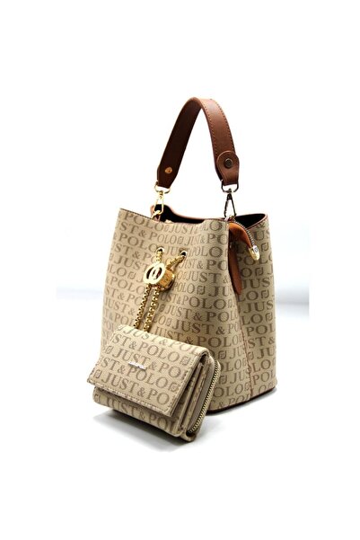 Just Polo Women's Mink Bag Wallet Combination