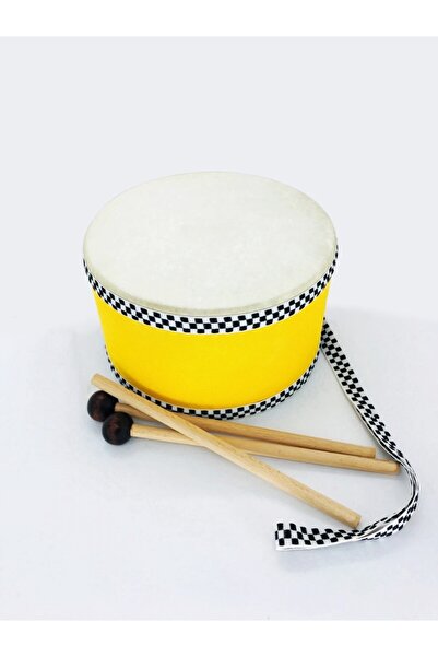 AyasEğiticiOyuncak Çocuk Davulu Ahşap Tokmaklı Deri Özel Üretim