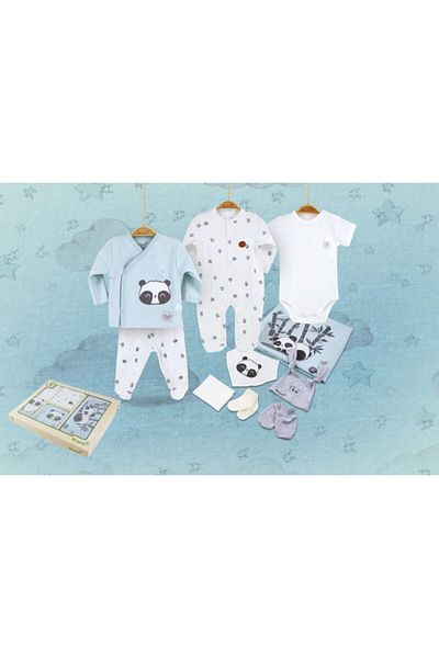 Biorganic 10-Piece Baby Boy Hospital Exit Set