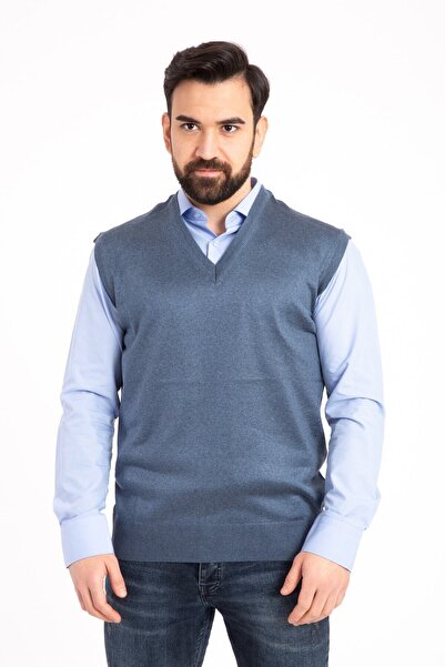 NACAR STORE Men's V-Neck - Thin Wool Knitwear Non-Pilling Sweater